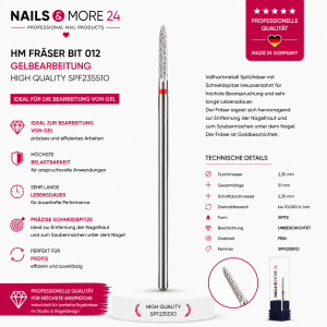 HM Fräser Bit 012 | Gelbearbeitung | High Quality SPF23551O